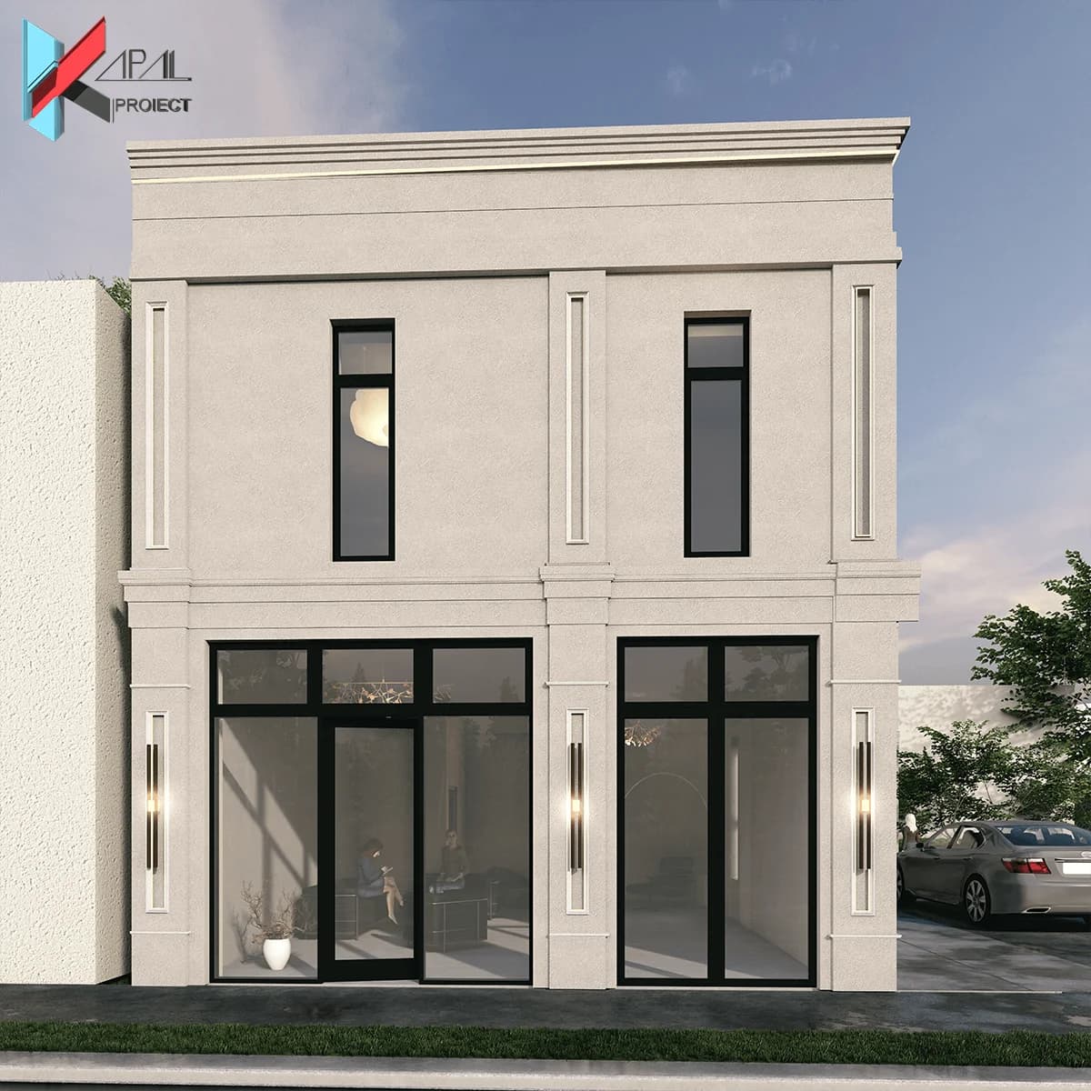 Proiect case clasic K145 Locuinta unifamiliala P+1E Constanta - vedere spate Kapal Proiect