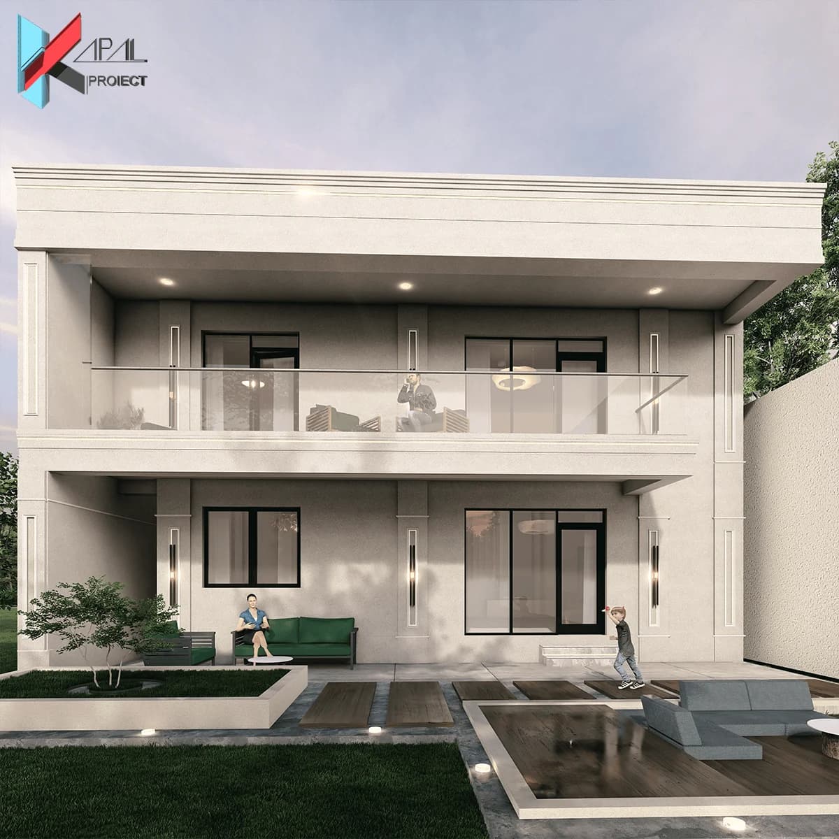 Proiect case clasic K145 Locuinta unifamiliala P+1E Constanta - perspectiva exterioara Kapal Proiect