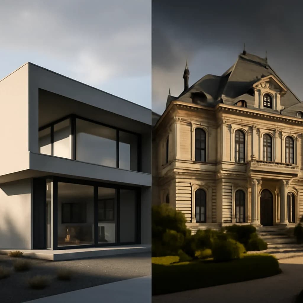 Casă minimalistă sau clasică — cum alegi stilul potrivit