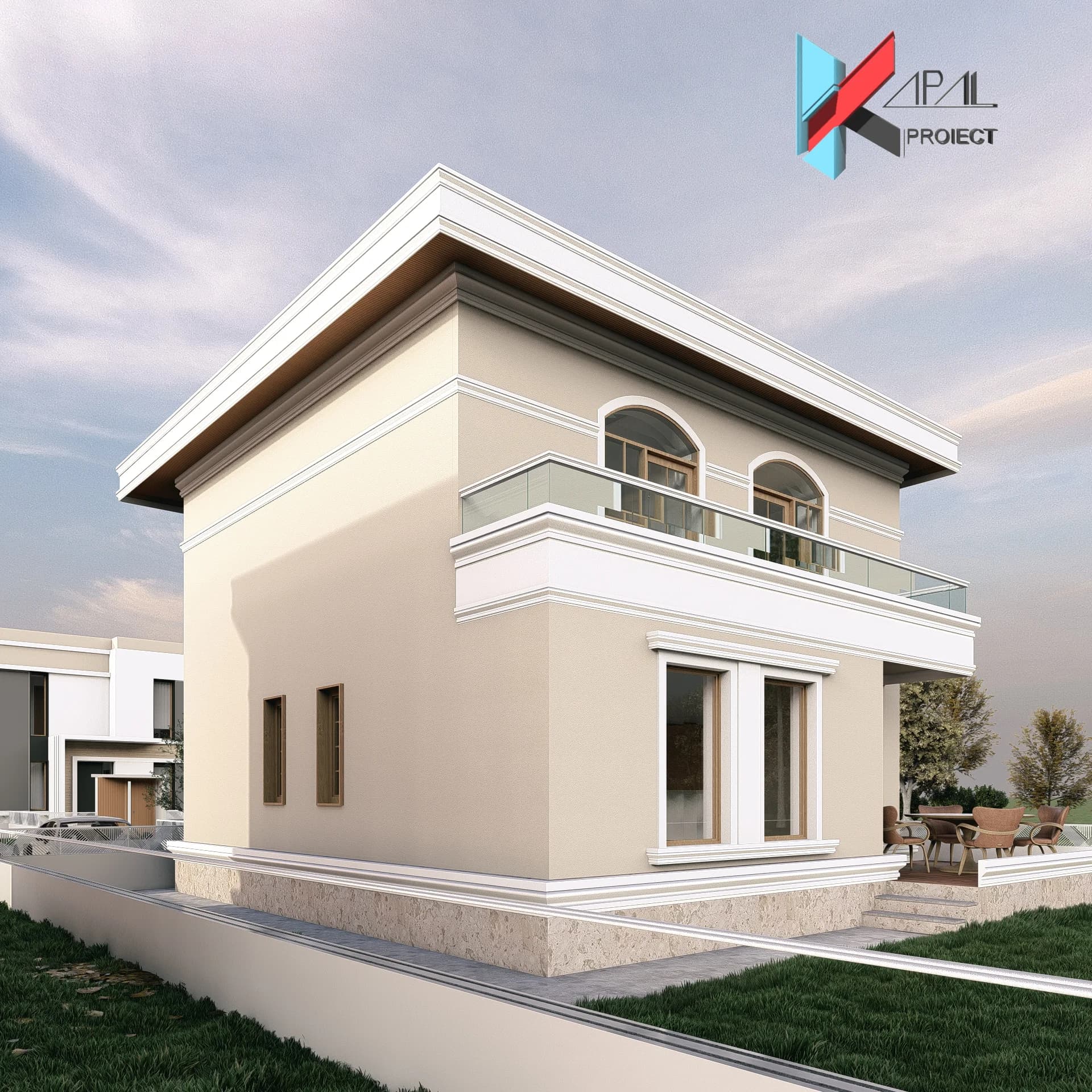 Proiect case clasic K176 Locuinta unifamiliala P+1E Constanta - perspectiva exterioara Kapal Proiect