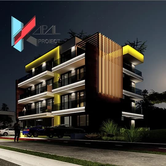 Proiect case modern K007 Casa de vacanta P+2E+3E retras - imagine galerie 2 Kapal Proiect