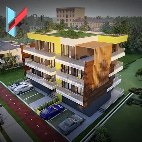 Proiect case modern K007 Casa de vacanta P+2E+3E retras - imagine galerie 5 Kapal Proiect