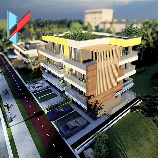 Proiect case modern K007 Casa de vacanta P+2E+3E retras - imagine galerie 4 Kapal Proiect