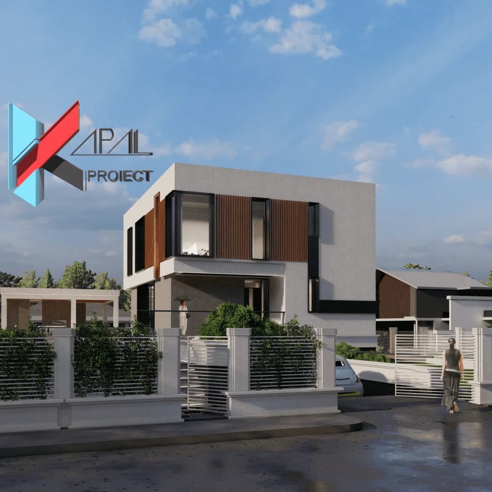Proiect case modern K085 Locuinta unifamiliala S+P+1E Constanta - fatada principala Kapal Proiect