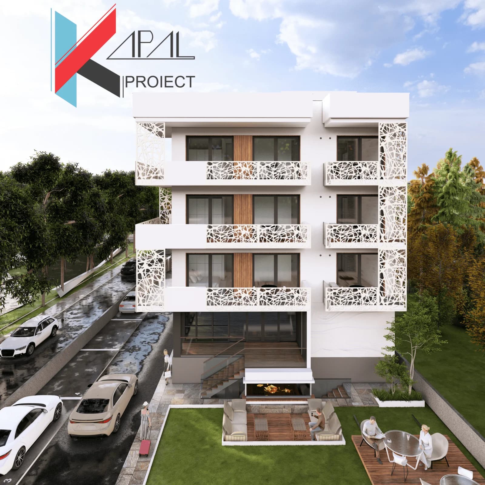 Proiect alte modern K097 Hotel D+P+3E Constanta - fatada principala Kapal Proiect