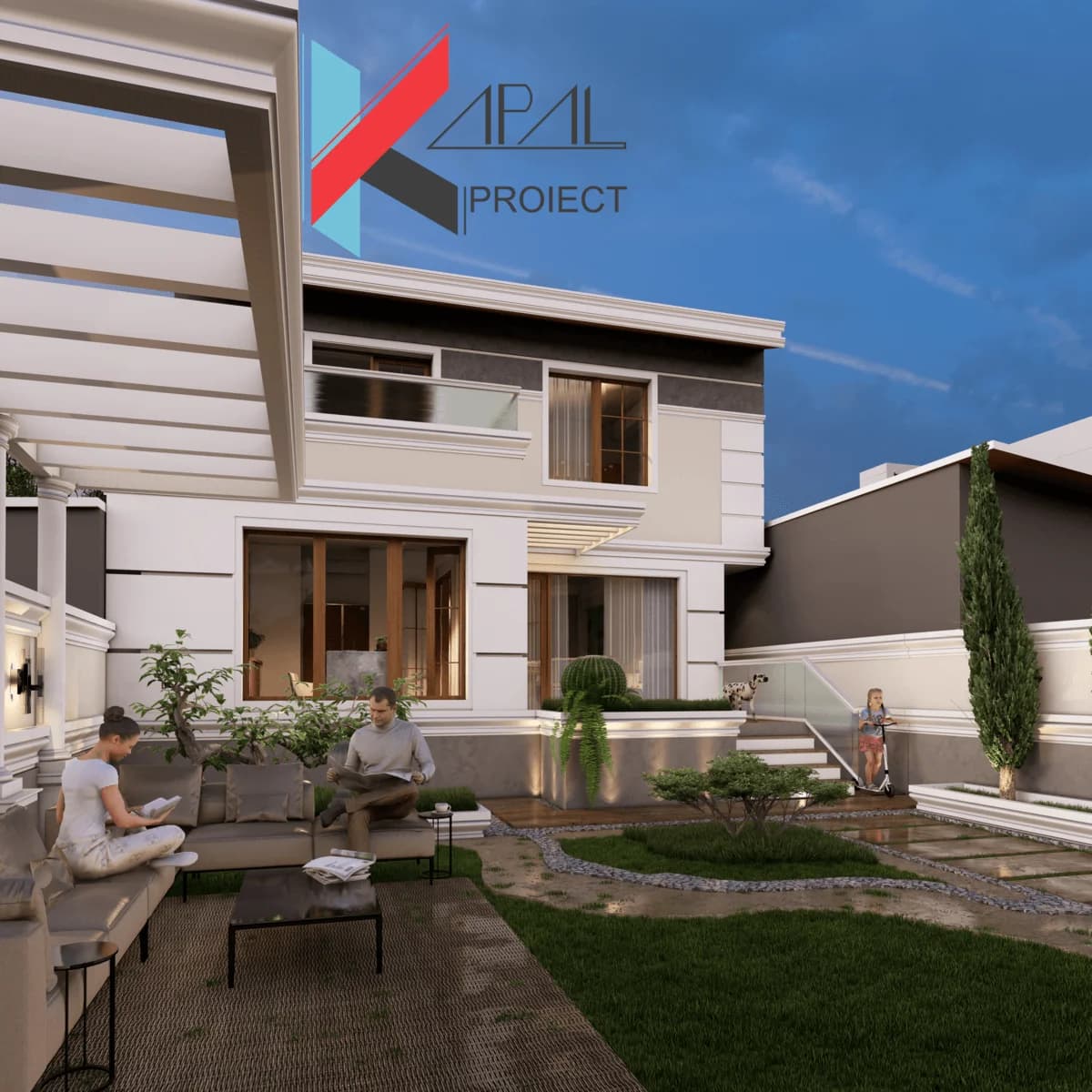 Proiect case clasic K129 Locuinta unifamiliala Sp+P+1E Constanta - perspectiva exterioara Kapal Proiect