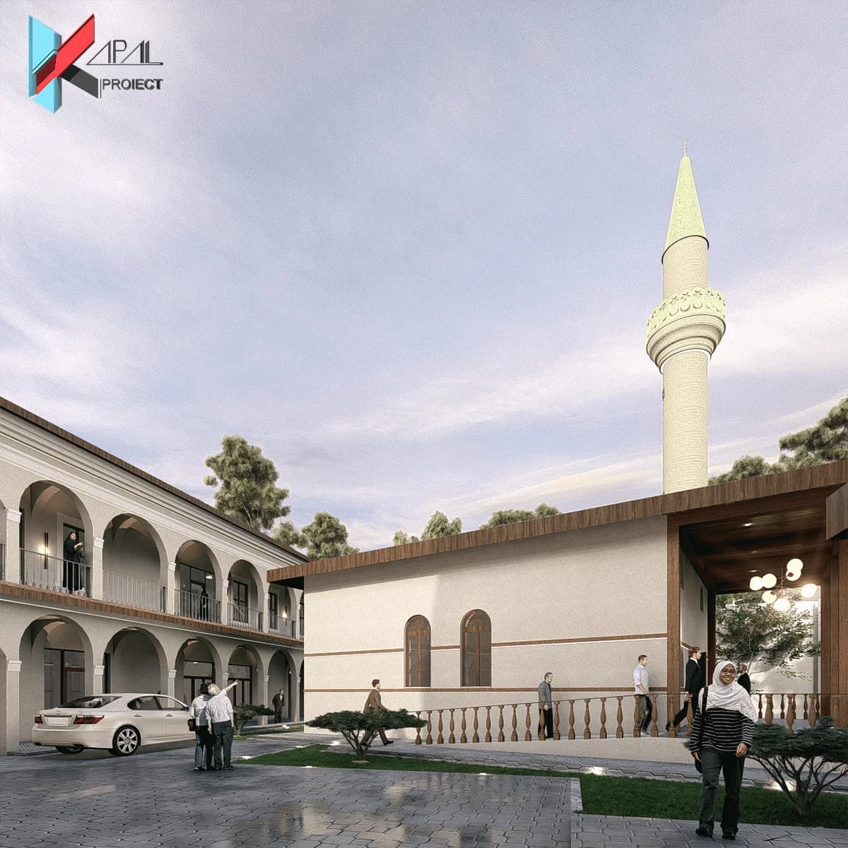 Proiect culte clasic K154 Lacas de cult musulman, sediu administrativ si sediu social; anexa Constanta - vedere spate Kapal.