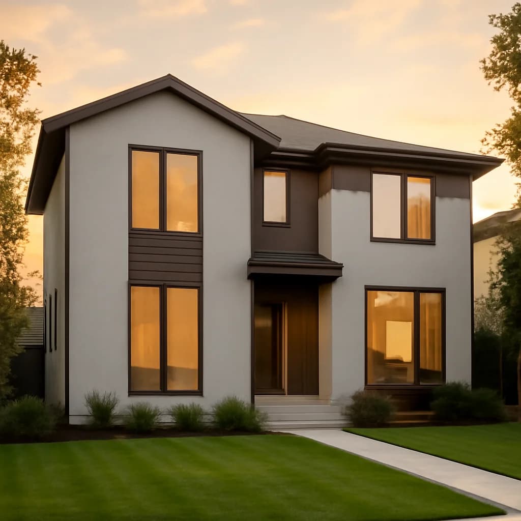 Casă individuală sau cuplată (duplex): cum alegi — ilustratie construcții rezidențiale | Kapal Proiect