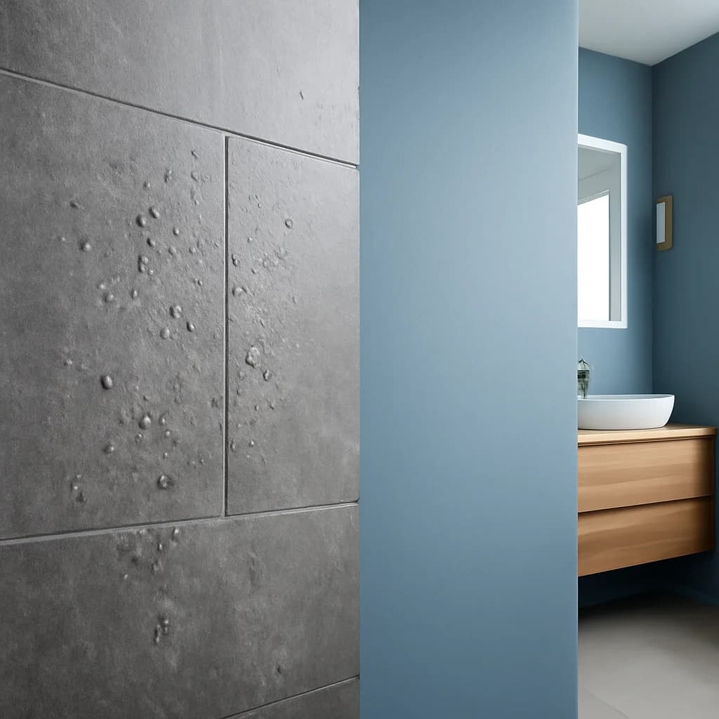Faianță sau vopsea lavabilă în baie? Ghid de alegere — ilustratie design interior | Kapal Proiect