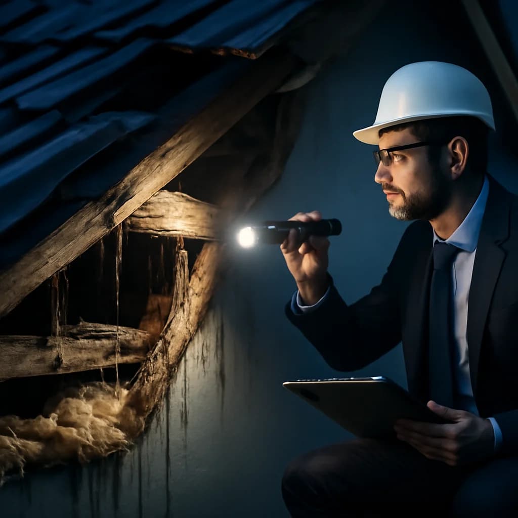 Cum se repară o infiltrație la acoperiș: diagnostic și intervenție — ilustratie construcții | Kapal Proiect