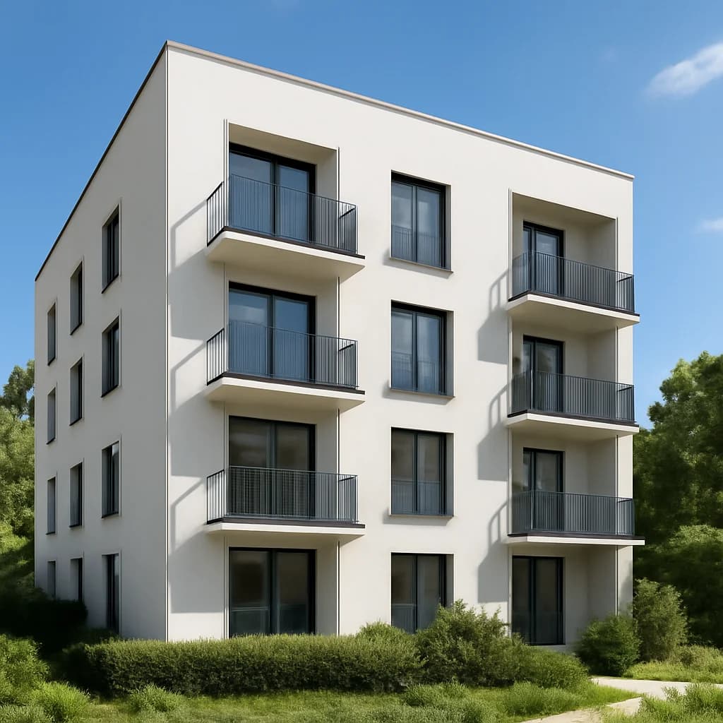 Termoizolație cu vată minerală pe fațadă: sistemul ETICS — ilustratie construcții | Kapal Proiect