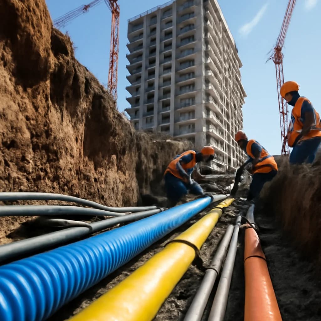 Devierea rețelelor de utilități: procedură și costuri — ilustratie construcții | Kapal Proiect