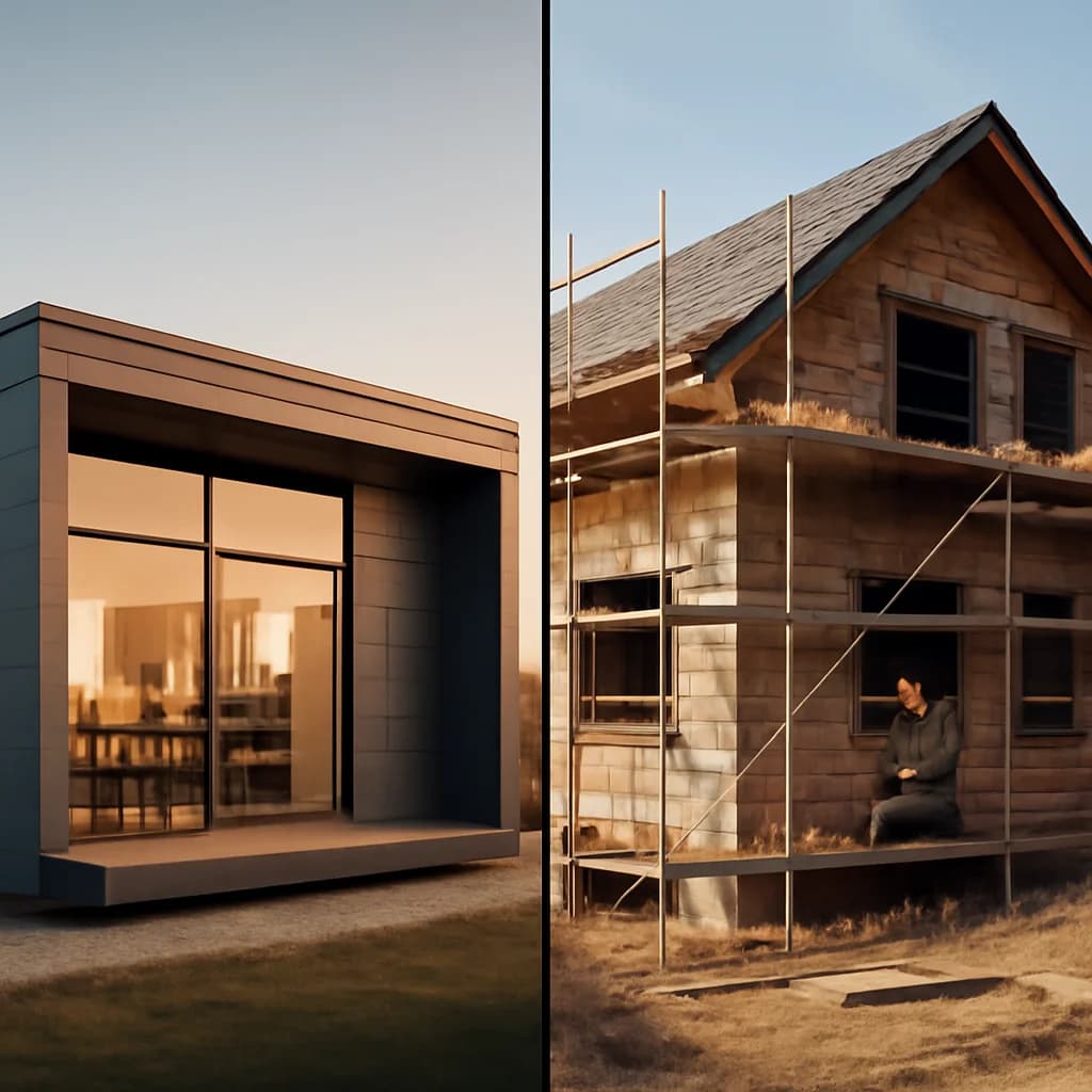 Casă prefabricată sau construită pe loc? Cum alegi