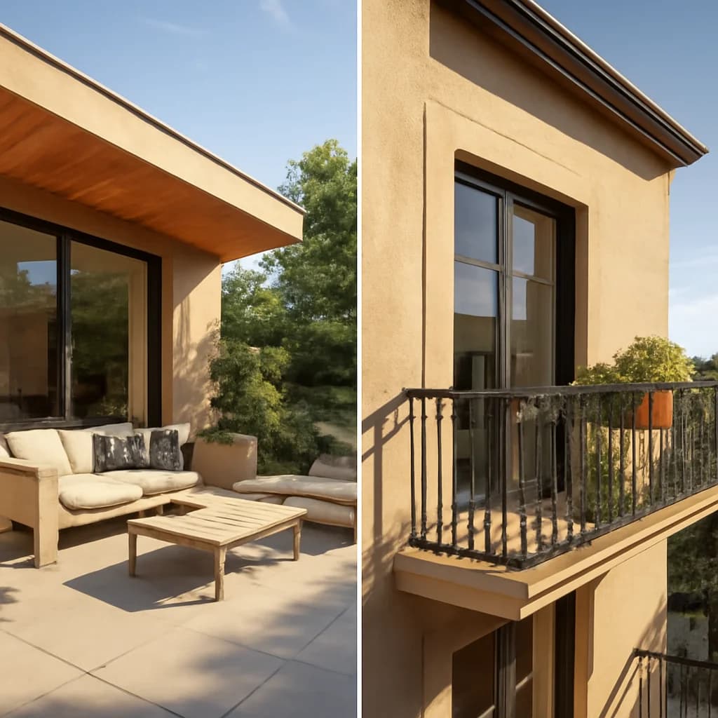Terasă mare sau balcon? Criterii reale de alegere — ilustratie arhitectură | Kapal Proiect