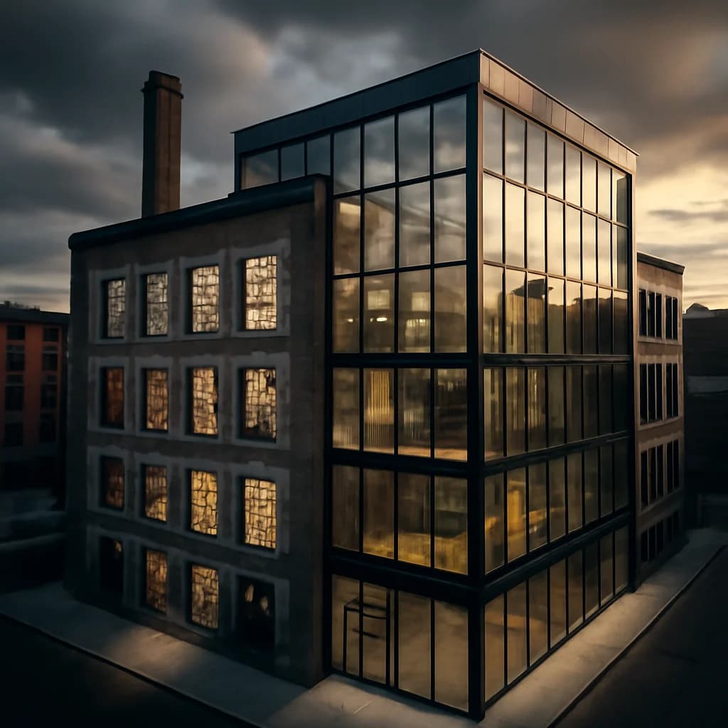 Design industrial în interior: materiale și echilibru