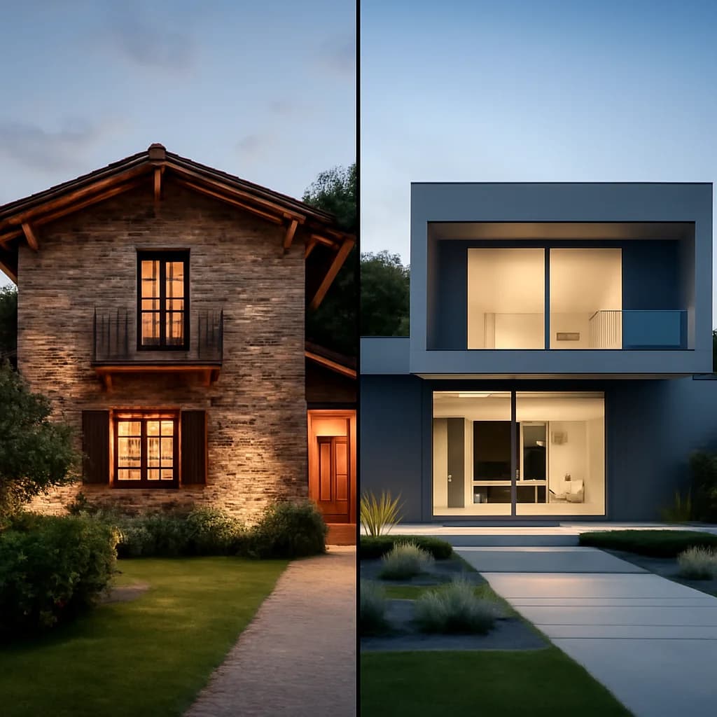 Stil rustic sau modern pentru casa de la țară