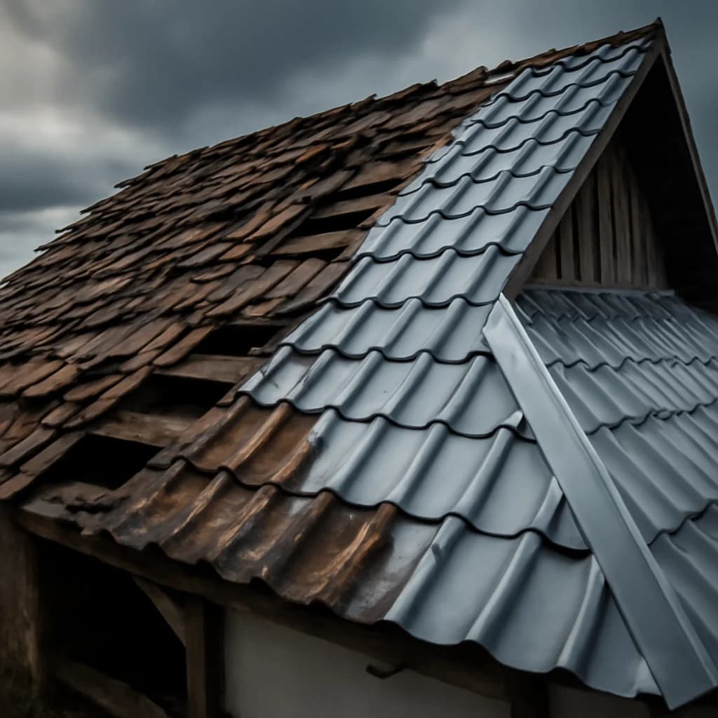 Când înlocuiești acoperișul? Semne, vârstă, costuri — ilustratie construcții | Kapal Proiect