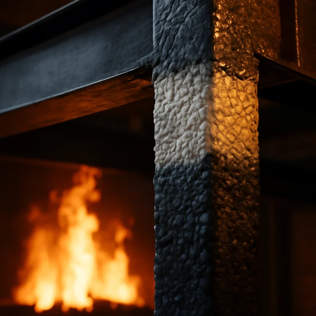 Vopsea intumescentă pentru structuri metalice