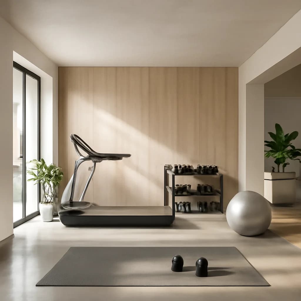 Sală de fitness acasă – cât spațiu îți trebuie de fapt — ilustratie design interior | Kapal Proiect