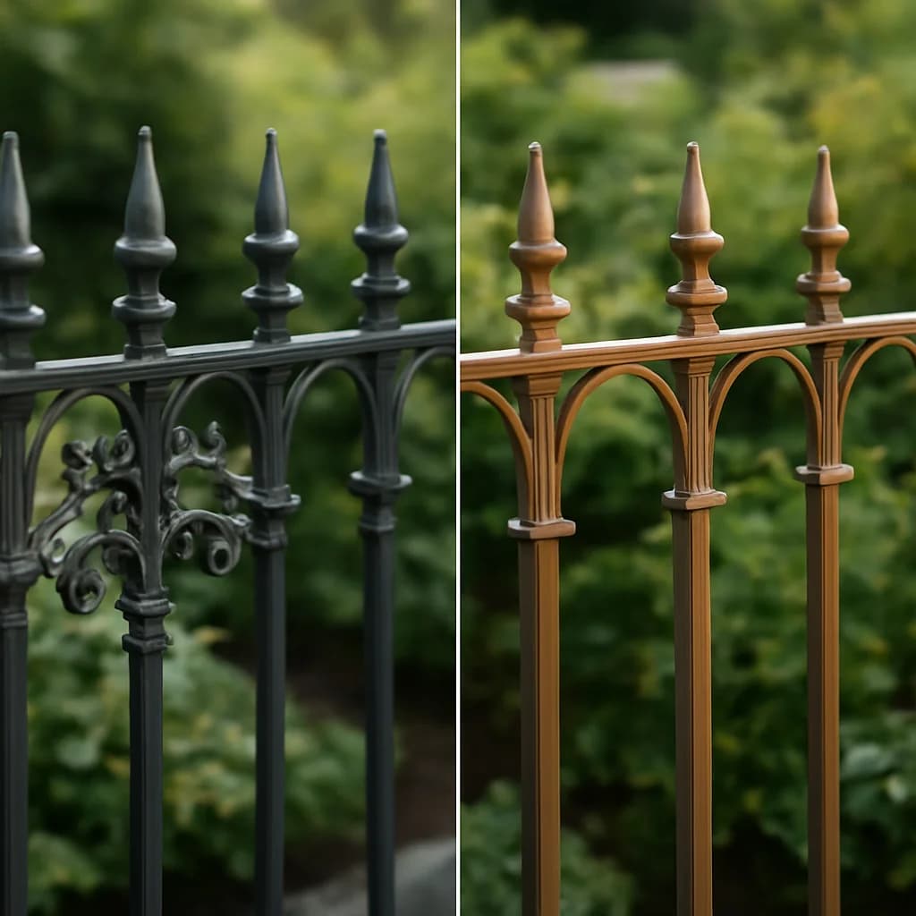 Gard din fier forjat sau aluminiu turnat: cum alegi — ilustratie materiale construcții | Kapal Proiect