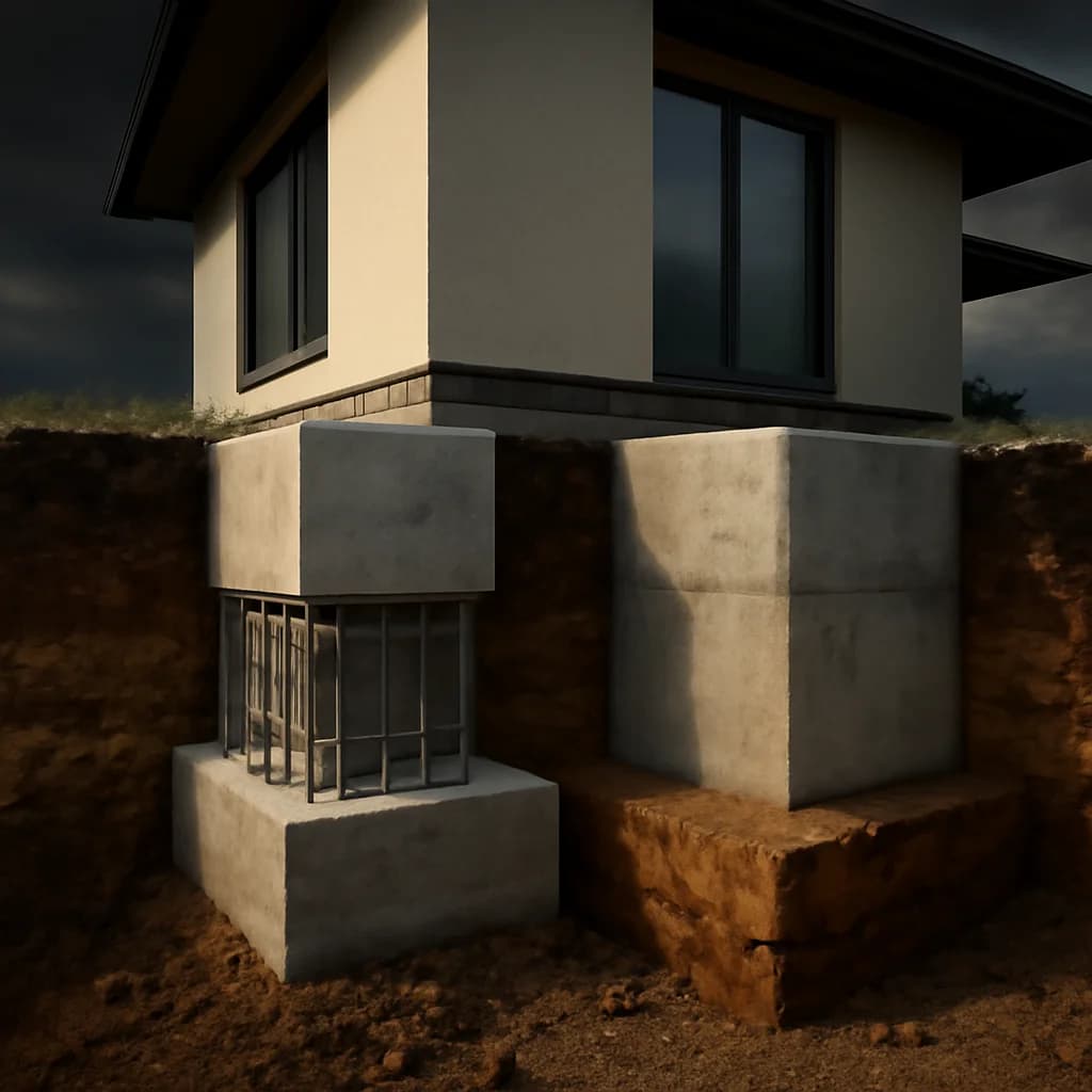 Fundație beton armat sau beton simplu: cum alegi corect — ilustratie construcții | Kapal Proiect