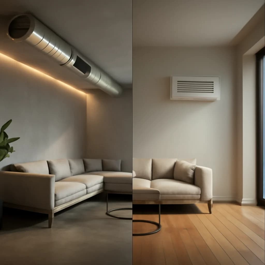 Ventilație cu conducte sau punctuală? Cum alegi — ilustratie arhitectură | Kapal Proiect