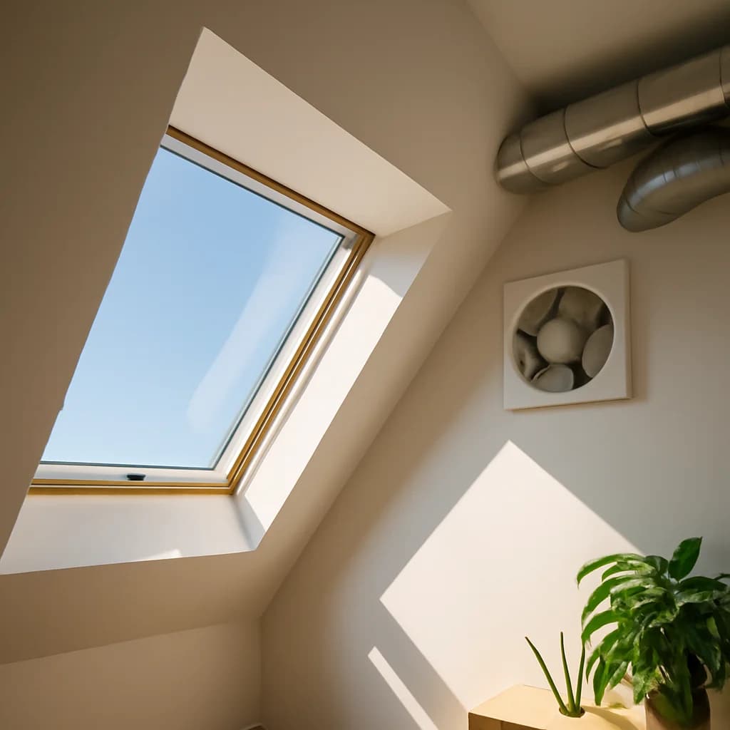 Ventilația mansardei: soluții contra supraîncălzirii