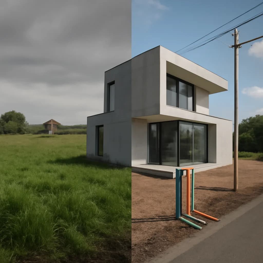 Teren cu utilități sau fără: cât costă diferența reală