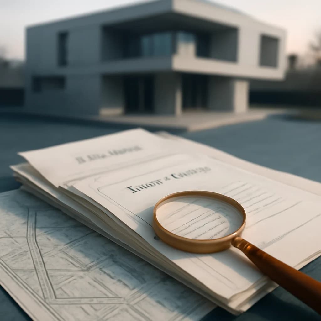 Verificare juridică teren: ce documente îți trebuie — ilustratie cadastru și imobiliare | Kapal Proiect