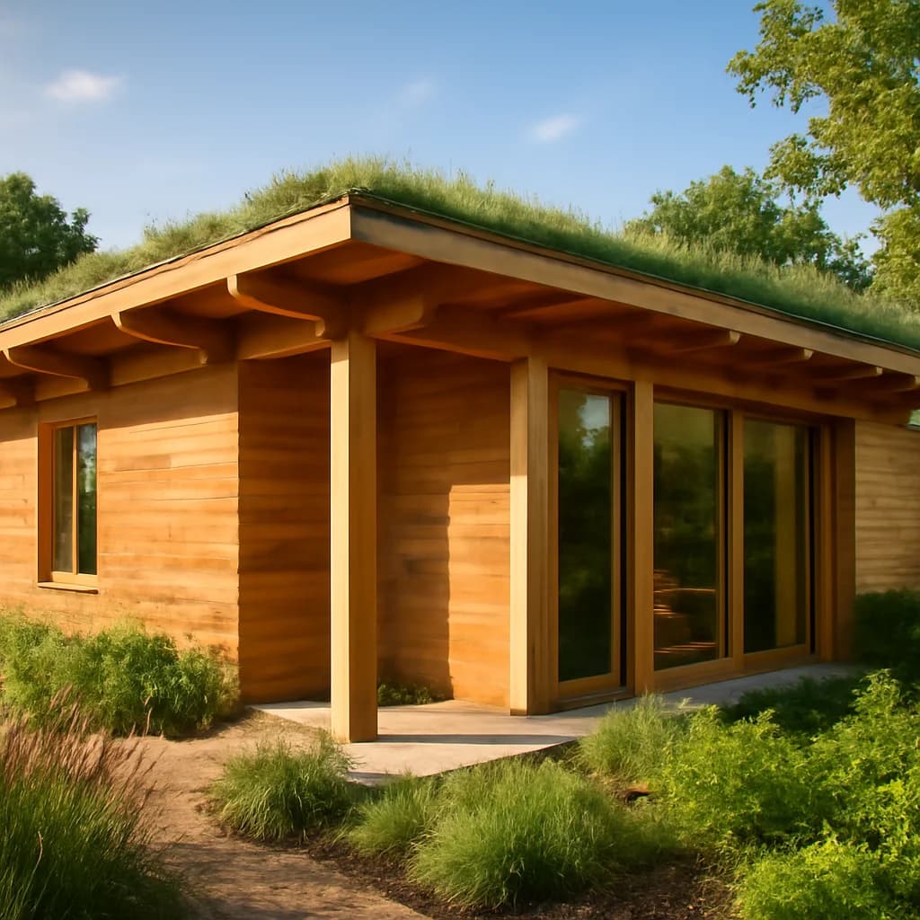 Materiale ecologice de construcție: ghid practic 2026 — ilustratie cadastru și imobiliare | Kapal Proiect