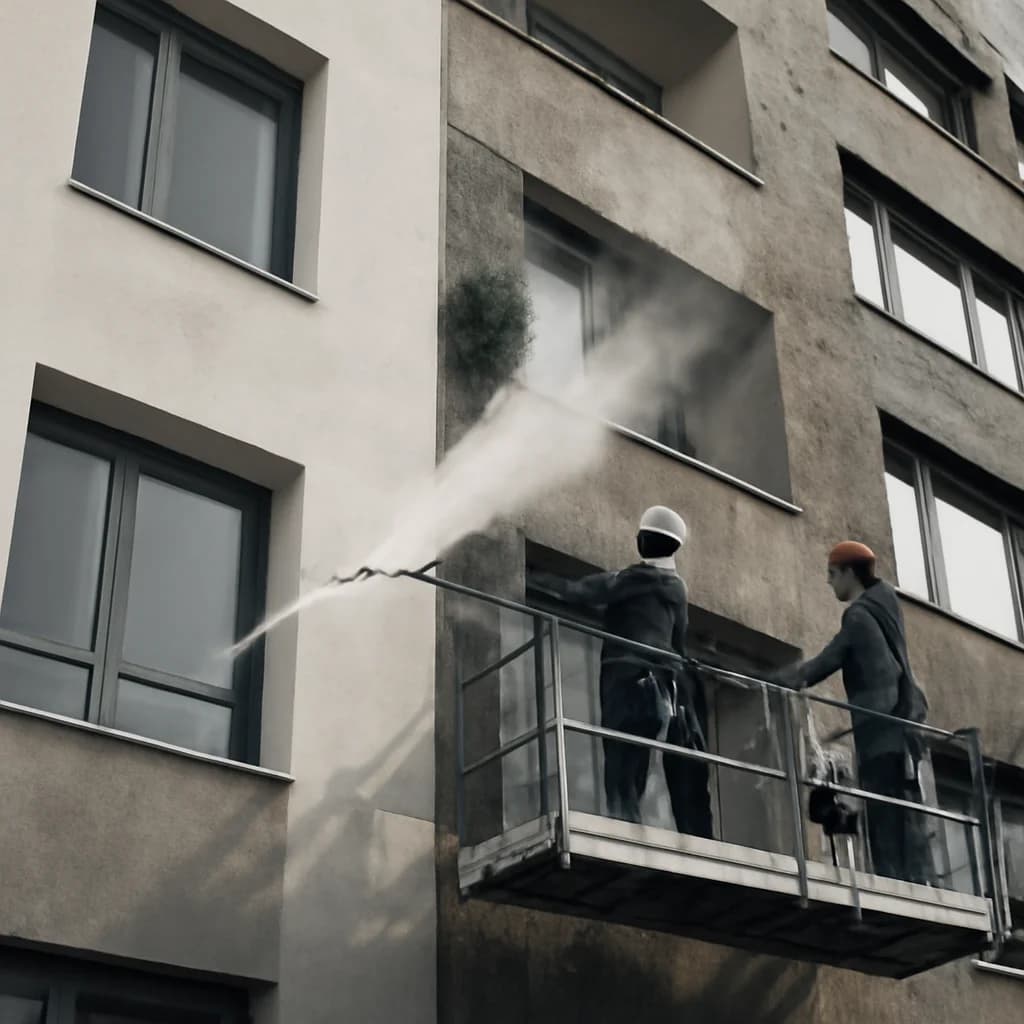 Întreținerea fațadei: spălare, reparații și revopsire