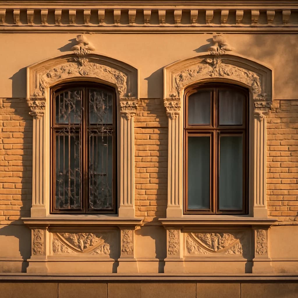 Grilaje la ferestre: securitate, materiale și estetică — ilustratie arhitectură | Kapal Proiect
