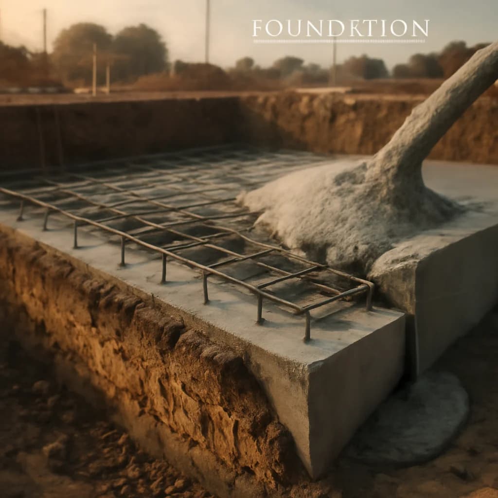 Fundația casei: tipuri, dimensionare și execuție — ilustratie drept imobiliar | Kapal Proiect