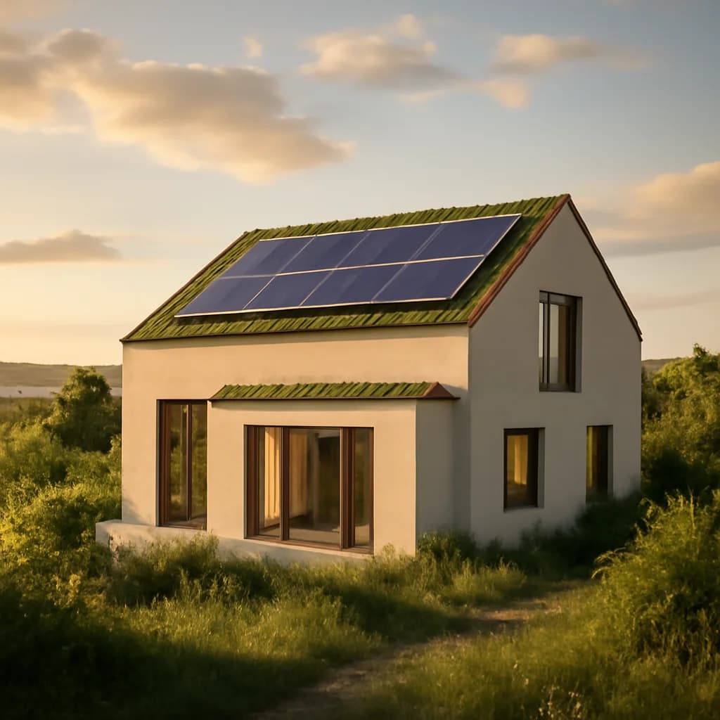 Casă eficientă energetic în România: ghid practic 2026 — ilustratie energii regenerabile | Kapal Proiect