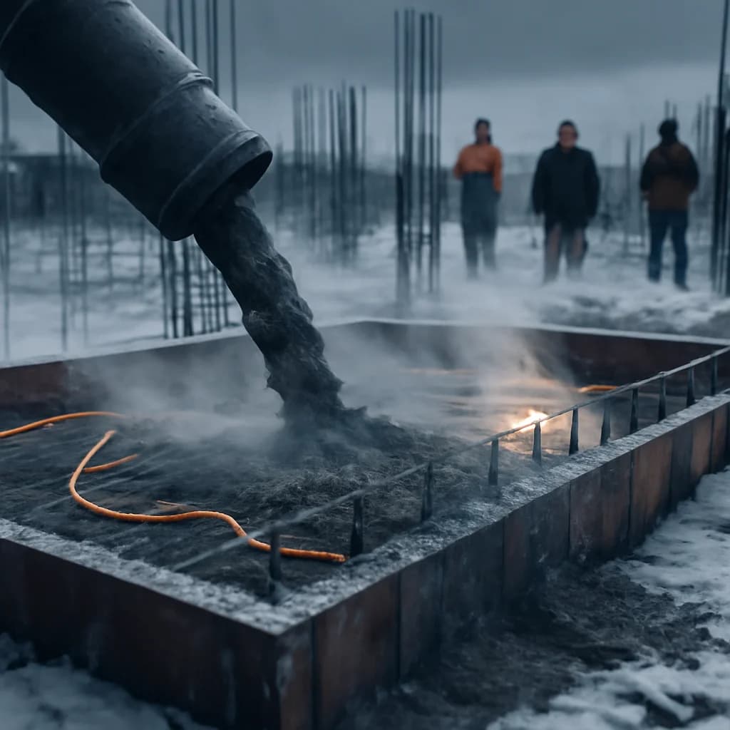 Turnare beton iarna: ce trebuie sa stii inainte sa incepi — ilustratie construcții | Kapal Proiect