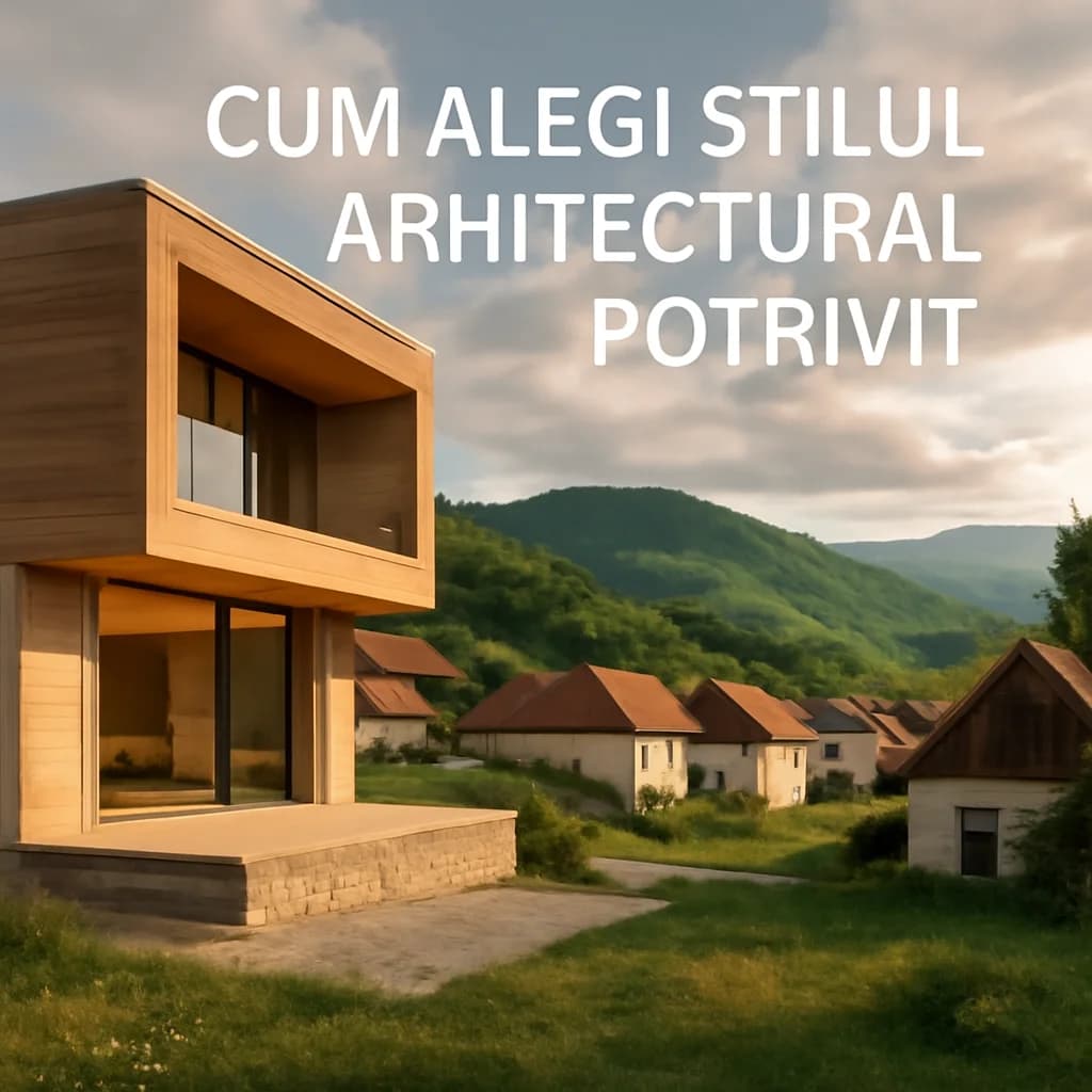Cum alegi stilul arhitectural potrivit casei tale — ilustratie arhitectură | Kapal Proiect