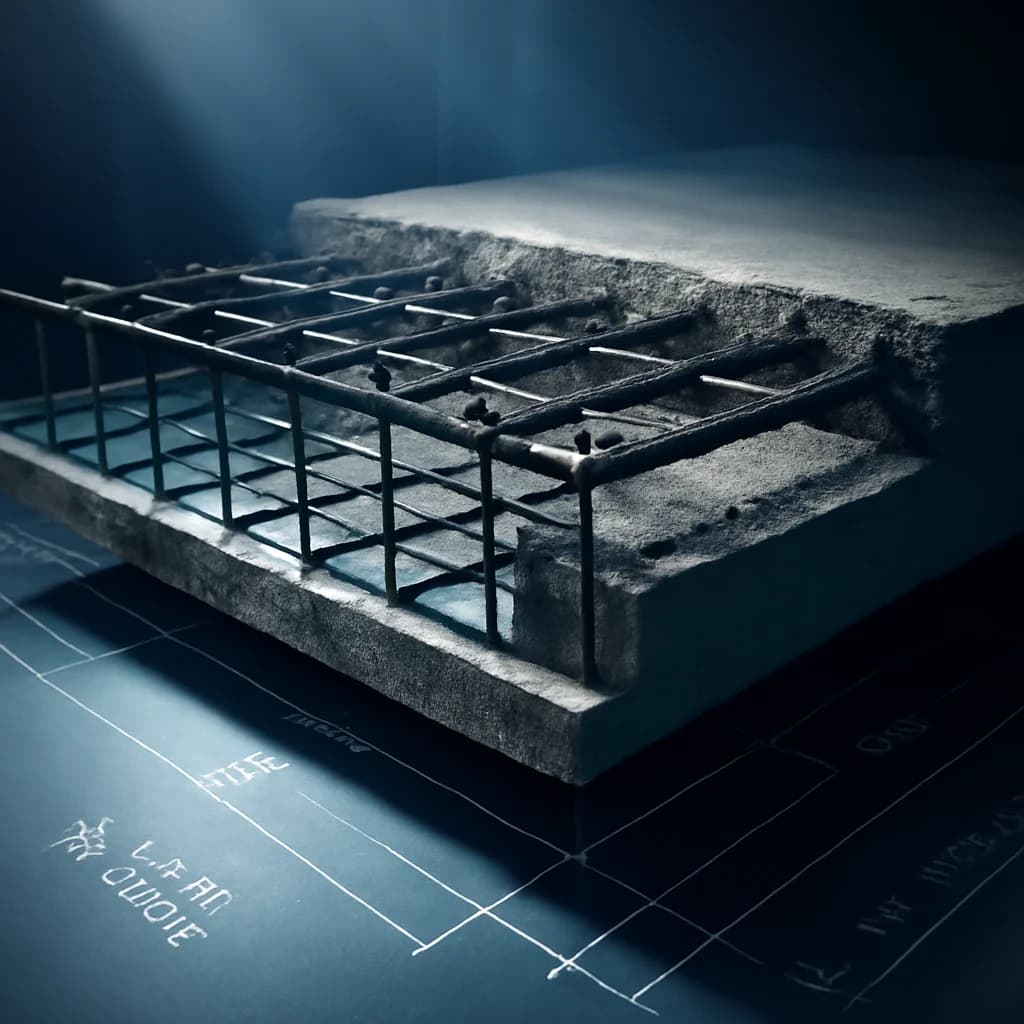 Cum se calculează grosimea plăcii de beton armat
