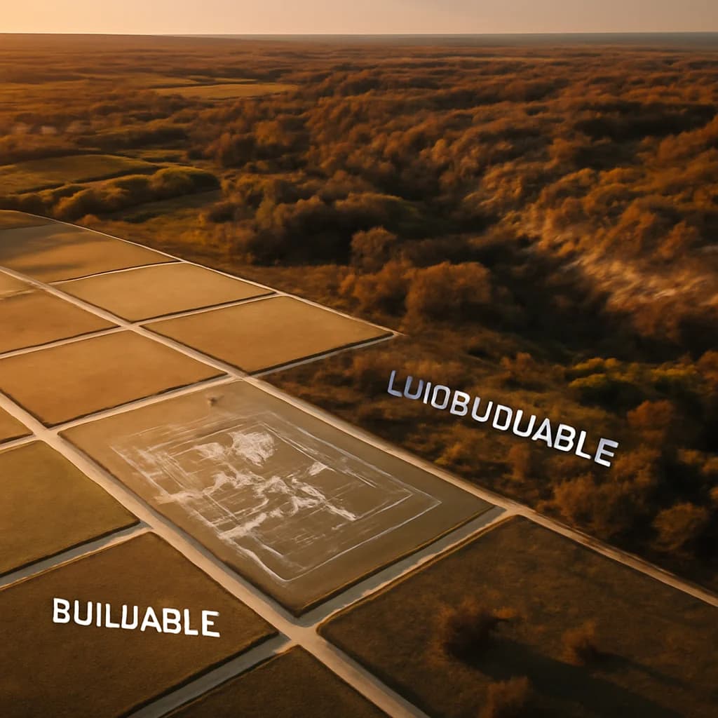 Cum verifici dacă un teren este construibil — ilustratie cadastru și imobiliare | Kapal Proiect