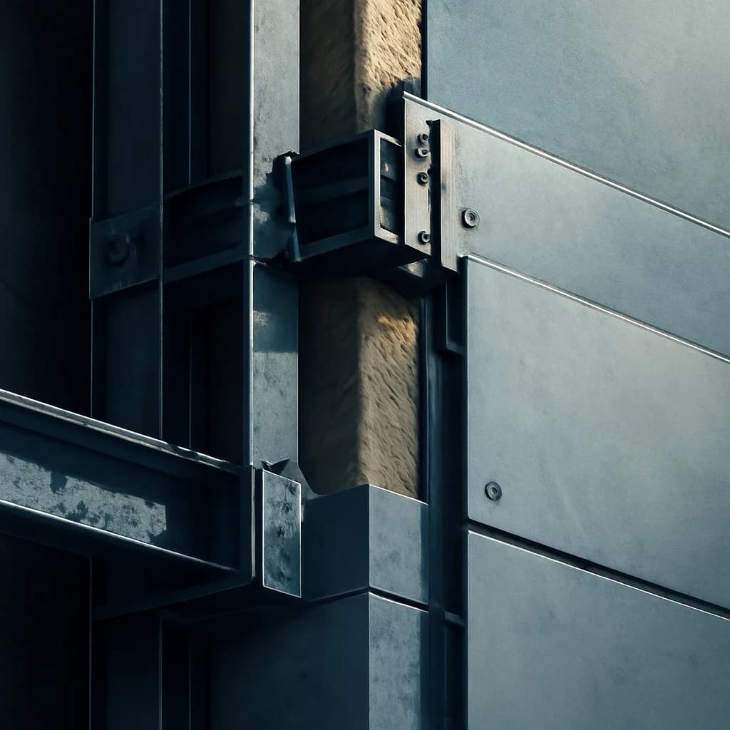 Perete pe structură metalică: materiale și execuție