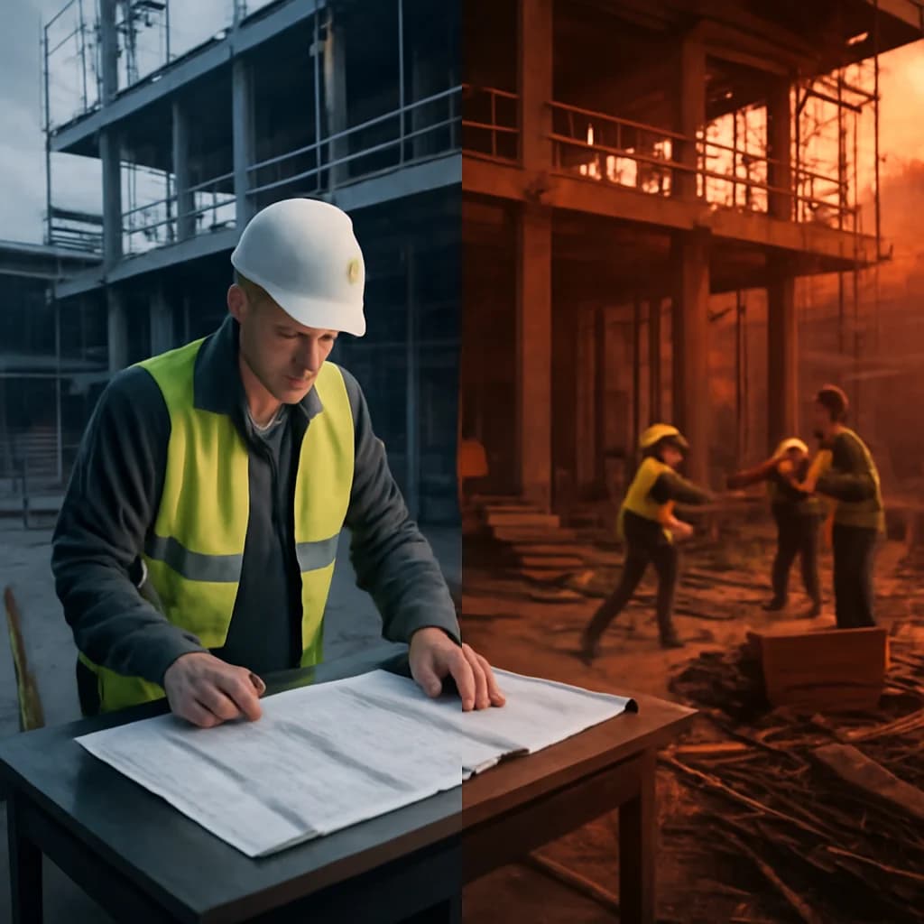 Diriginte de șantier vs. constructor: cine face ce