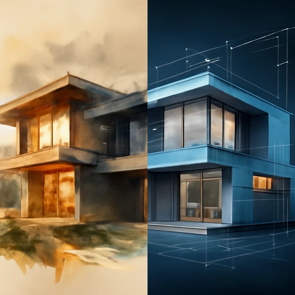 Proiect de concept vs. proiect tehnic: ce alegi și când — ilustratie arhitectură | Kapal Proiect