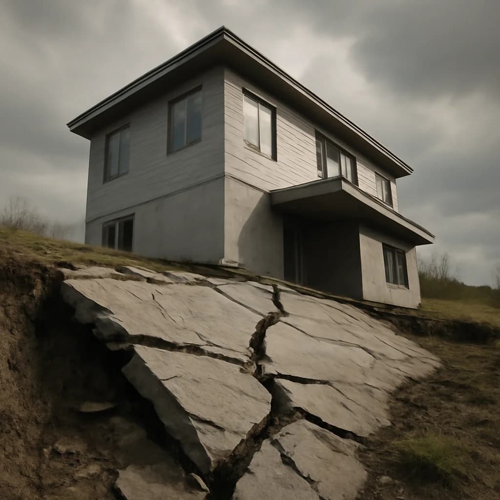 Greșeli critice la alegerea terenului de construcție — ilustratie construcții | Kapal Proiect