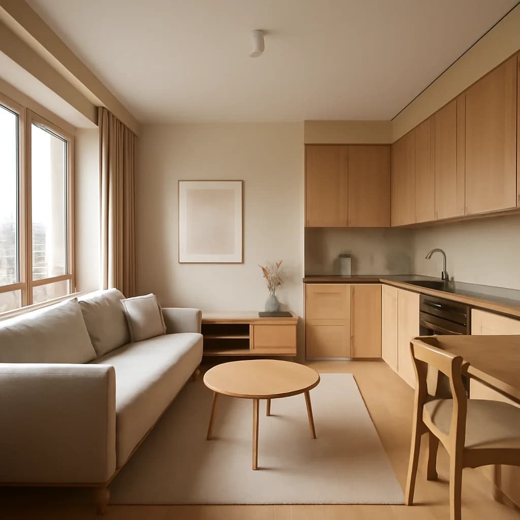 Suprafața minimă apartament 2 camere: ce spune legea — ilustratie arhitectură | Kapal Proiect