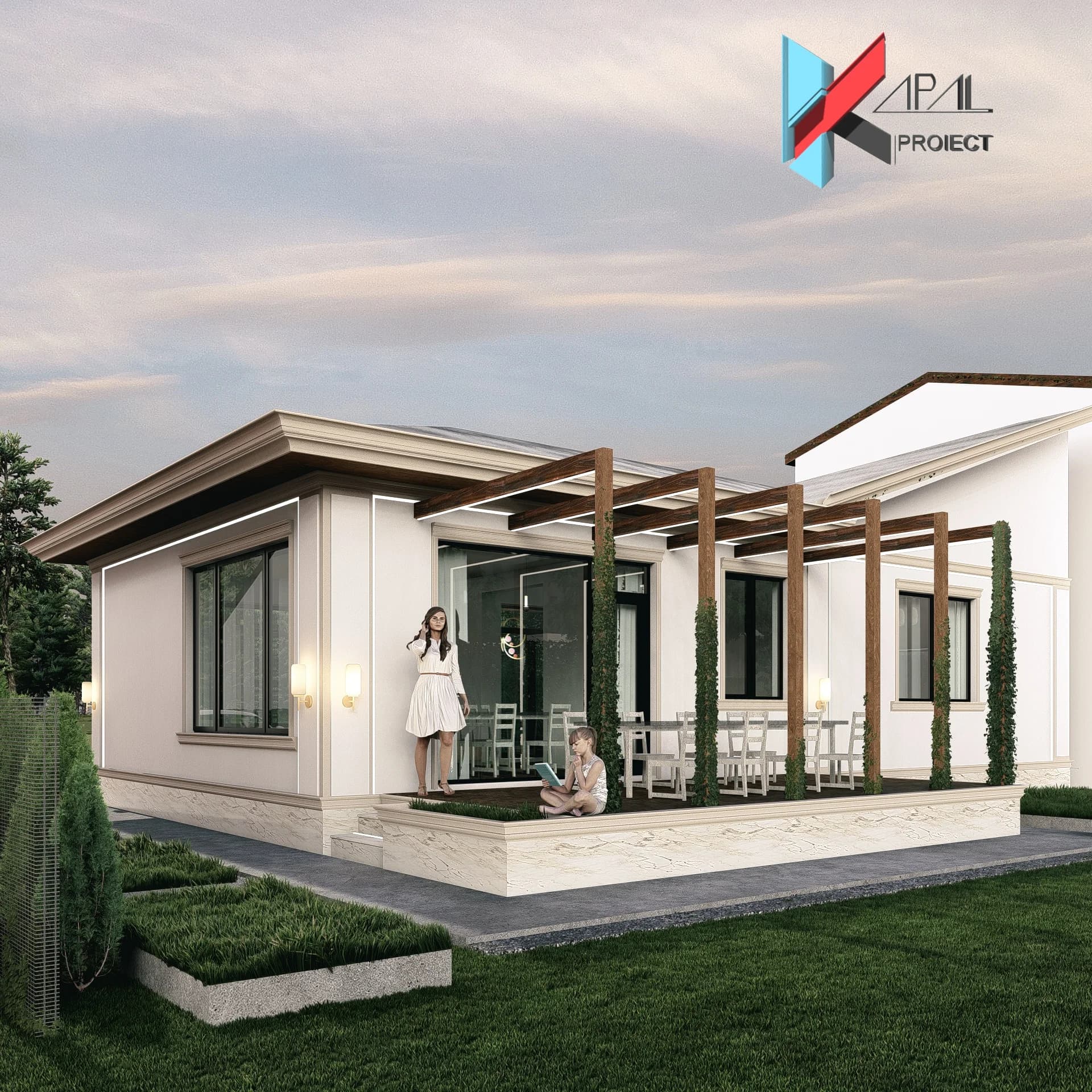 Proiect case clasic K152 Locuinta unifamiliala parter Constanta - perspectiva exterioara Kapal Proiect