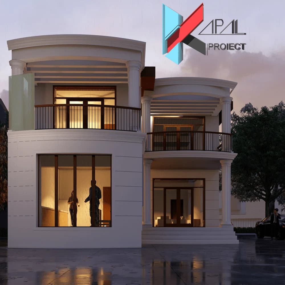 Proiect case clasic K012 Locuinta unifamiliala P+1E Constanta - vedere spate Kapal Proiect
