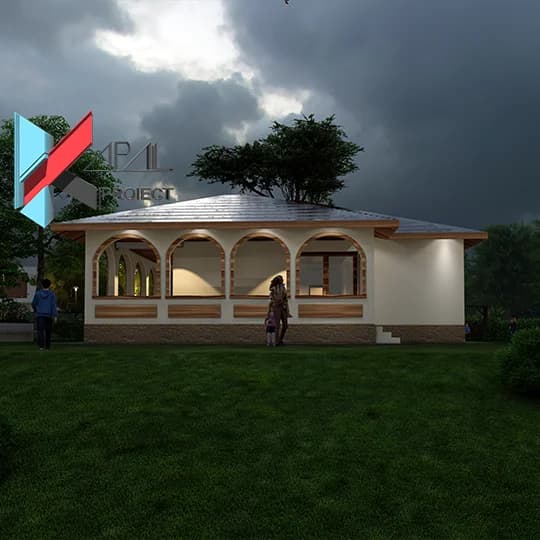 Proiect case clasic K014 Locuinta unifamiliala P Constanta - vedere laterala Kapal Proiect