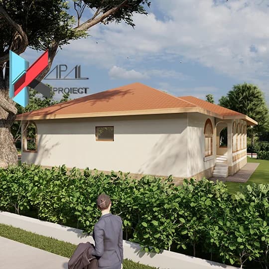 Proiect case clasic K014 Locuinta unifamiliala P Constanta - vedere spate Kapal Proiect