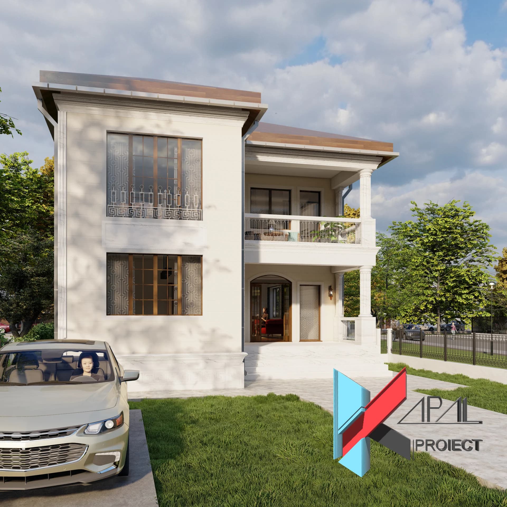 Proiect case clasic K016 Locuinta unifamiliala P+1E Constanta - fatada principala Kapal Proiect