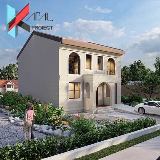 Proiect case clasic K027 Locuinta unifamiliala S+P+1E Constanta - detaliu fatada Kapal Proiect