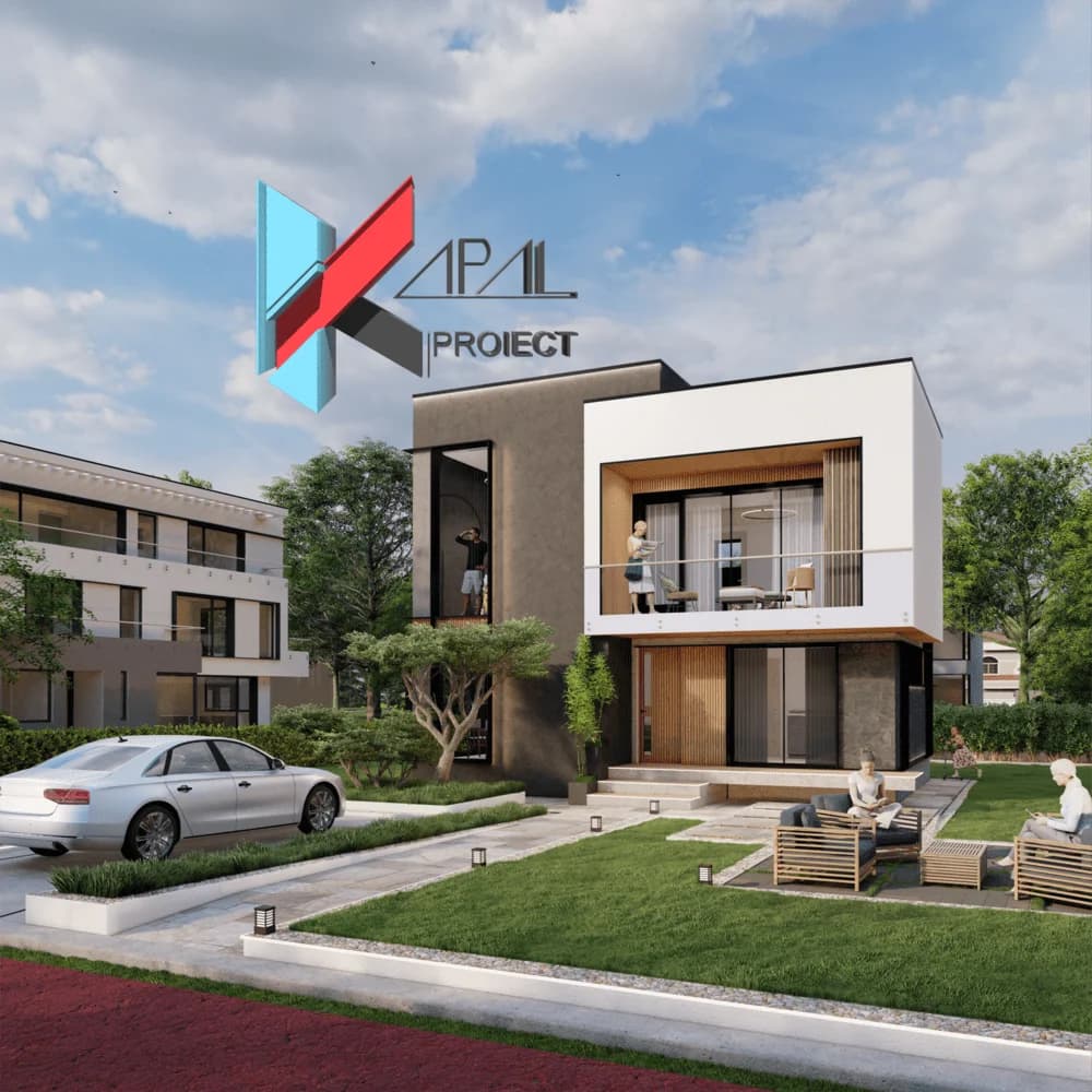 Proiect case modern K034 Locuinta unifamiliala P+1E Constanta - fatada principala Kapal Proiect